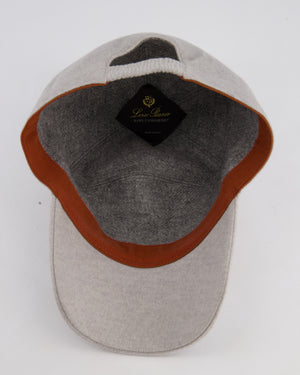 Loro Piana Grey Storm System Cashmere Cap Size L