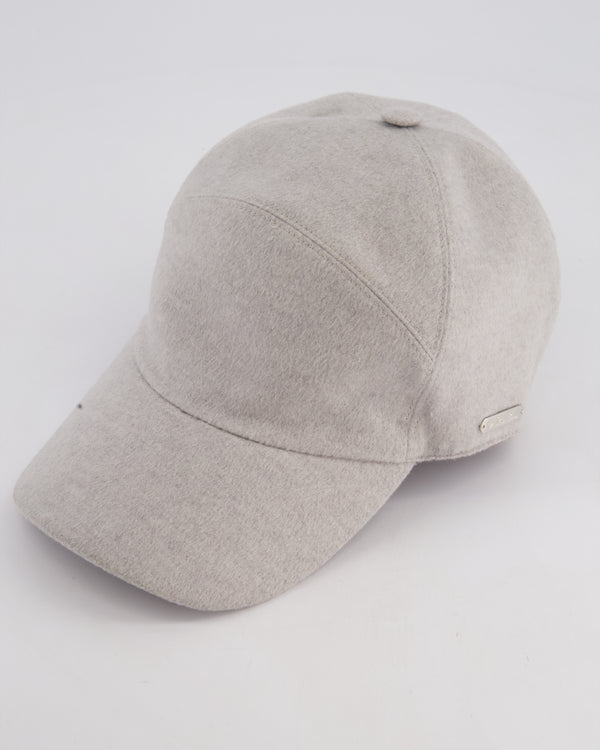 Loro Piana Grey Storm System Cashmere Cap Size L