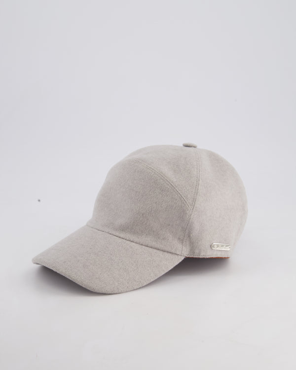 Loro Piana Grey Storm System Cashmere Cap Size L
