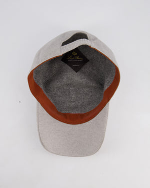 Loro Piana Grey Storm System Cashmere Cap Size L