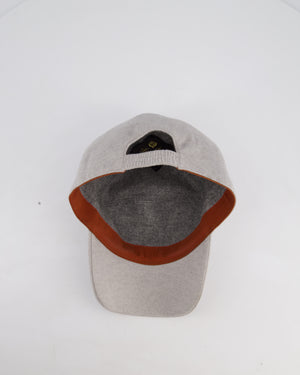 Loro Piana Grey Storm System Cashmere Cap Size L
