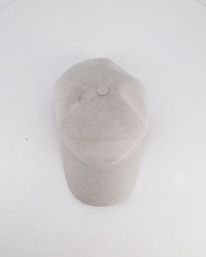 Loro Piana Grey Storm System Cashmere Cap Size L