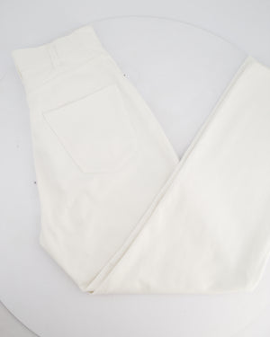 Celine White Wash Denim Straight Jeans Size 29 (UK 12)