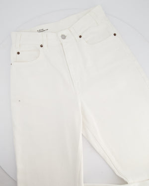 Celine White Wash Denim Straight Jeans Size 29 (UK 12)