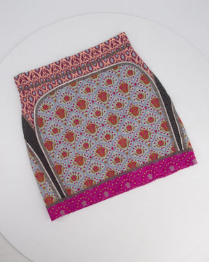 Louis Vuitton SS/10 Grey Brocade Mini Skirt Size FR 34 (UK 6)