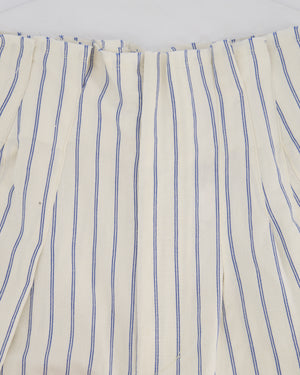 Jacquemus Blue Striped Wide-Leg High Waist Trousers Size FR 36 (UK 8)