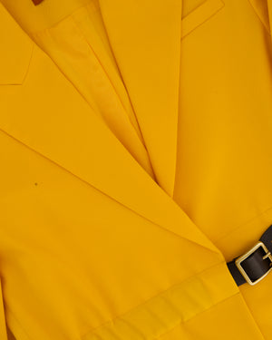 Altuzarra Yellow Suit Jacket and Straight Leg Trousers Set Size FR 40 (UK 12)