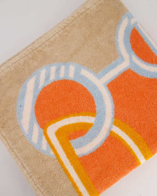 Hermès Orange Do Re Boucles Towel Size 150cm x 90cm