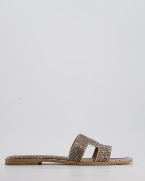 Hermès Beige Ombré Lizard Oran Size EU 40.5