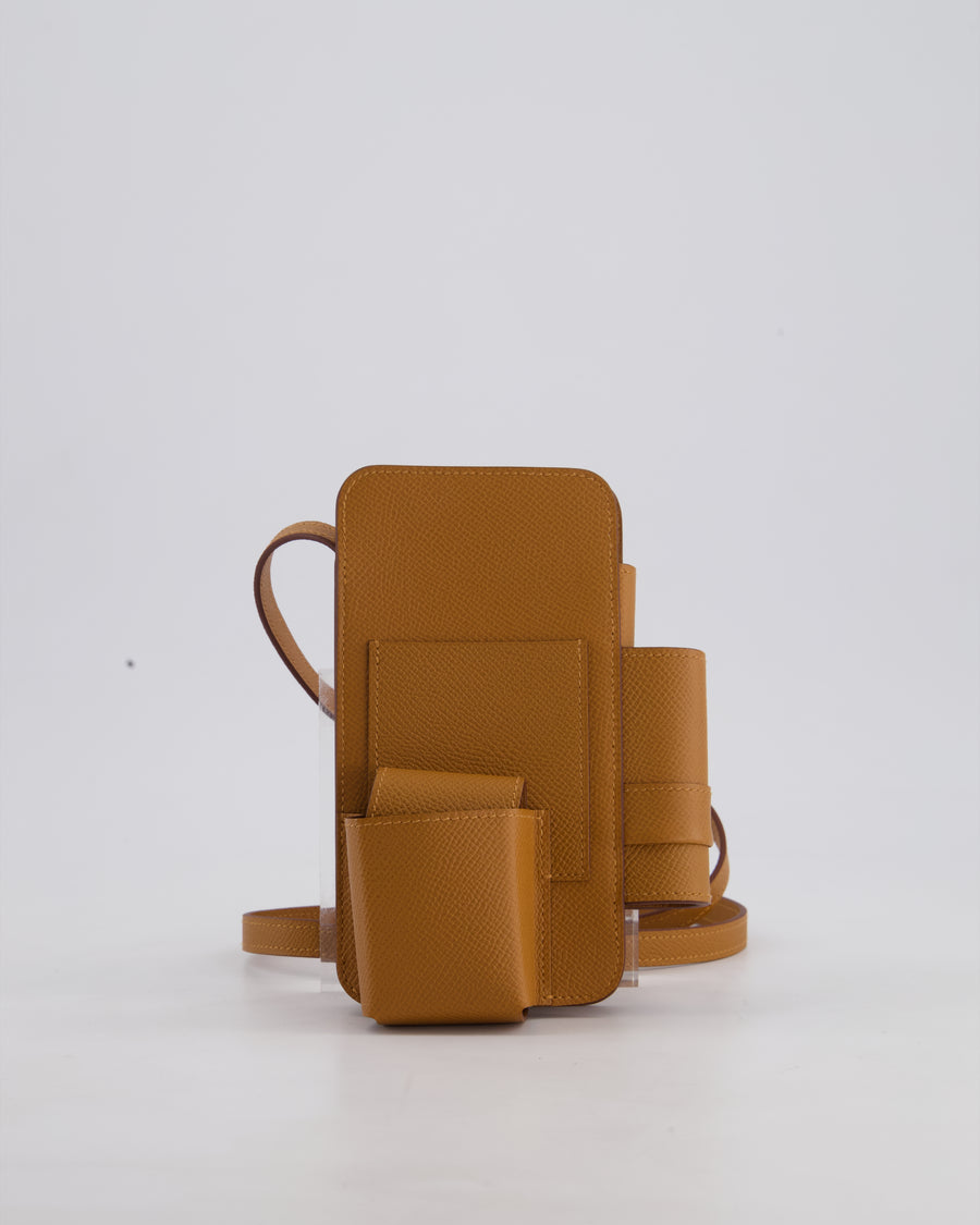 Hermès Gold Hermèsway Phone Case with Gold Hardware