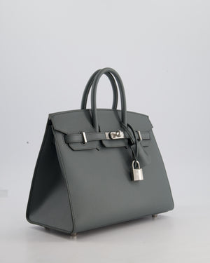Hermès Birkin 25cm Sellier Bag in Vert Amande Togo Leather with Palladium Hardware