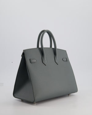 Hermès Birkin 25cm Sellier Bag in Vert Amande Togo Leather with Palladium Hardware