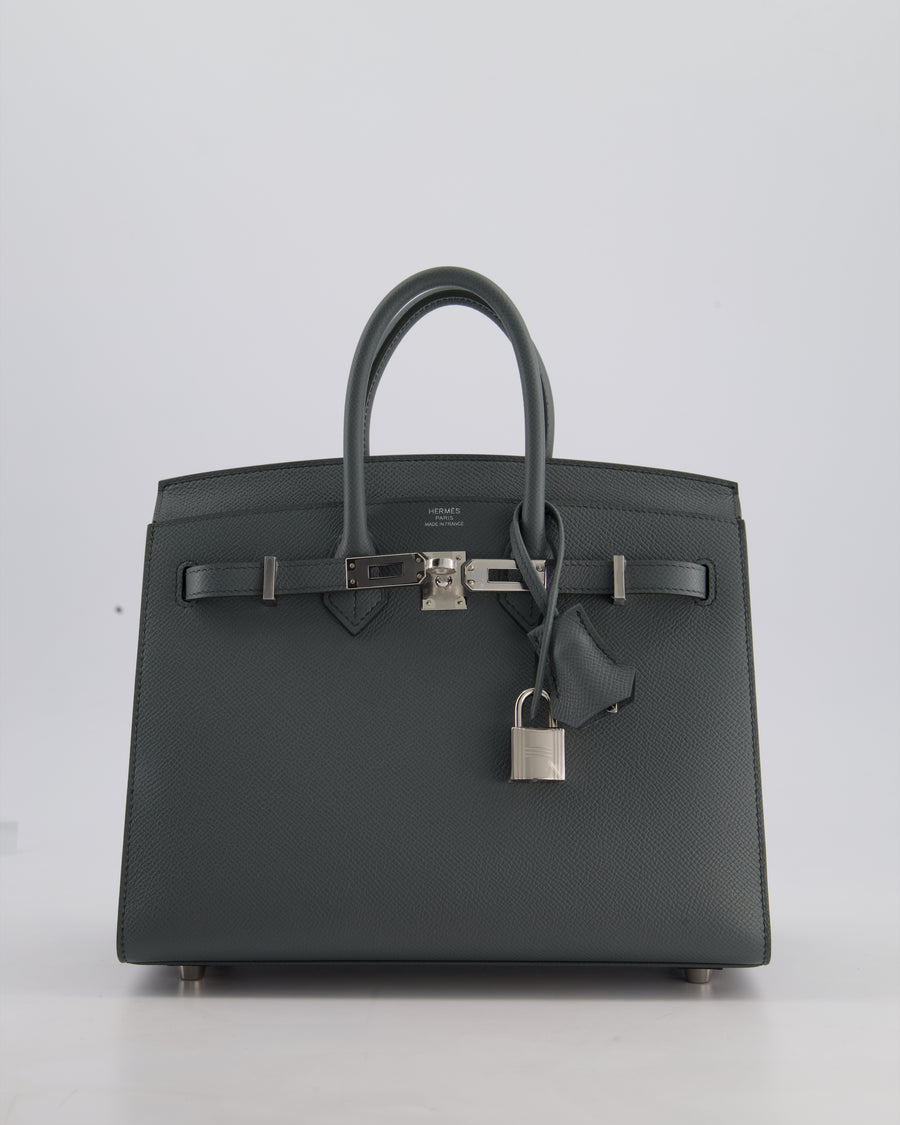 Hermès Birkin 25cm Sellier Bag in Vert Amande Togo Leather with Palladium Hardware