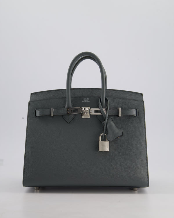 Hermès Birkin 25cm Sellier Bag in Vert Amande Togo Leather with Palladium Hardware
