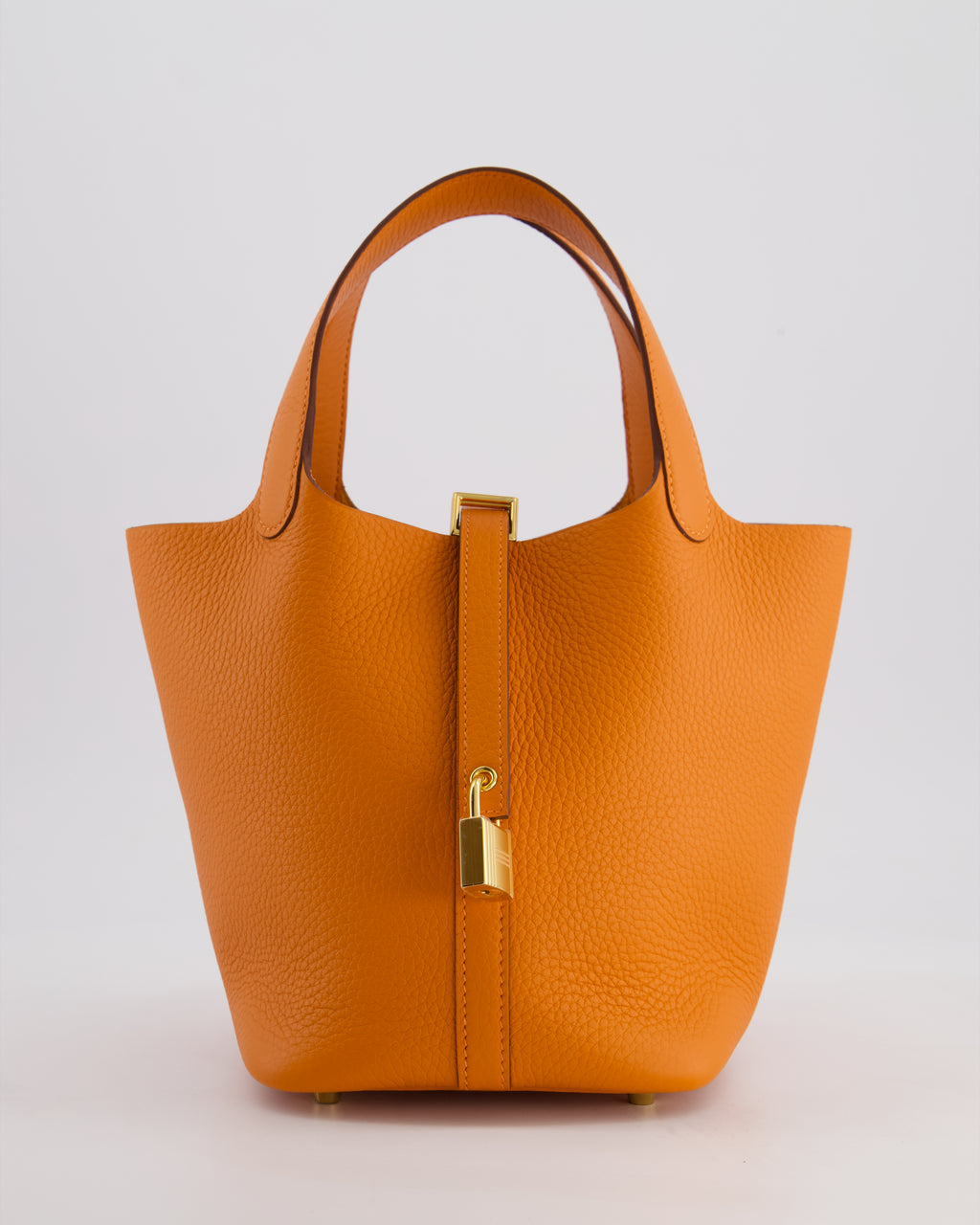 HERMES Picotin Lock 18 ピコタン Orange Hermes Picotin Lock 18 Pocket Bag Orange/Orange in Goeland