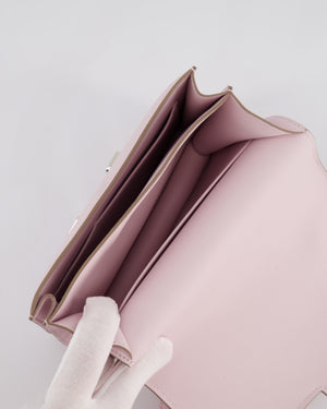 *FIRE PRICE* Hermès Constance III Mini 18cm Miroir Bag in Pauve Pale Swift Leather with Palladium Hardware