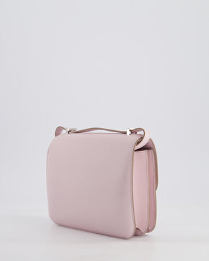 *FIRE PRICE* Hermès Constance III Mini 18cm Miroir Bag in Pauve Pale Swift Leather with Palladium Hardware