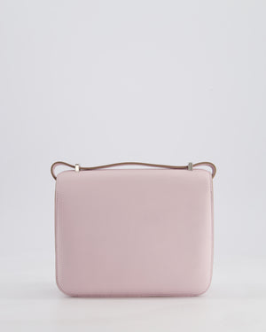 *FIRE PRICE* Hermès Constance III Mini 18cm Miroir Bag in Pauve Pale Swift Leather with Palladium Hardware