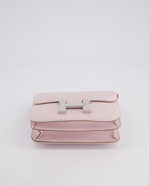 *FIRE PRICE* Hermès Constance III Mini 18cm Miroir Bag in Pauve Pale Swift Leather with Palladium Hardware