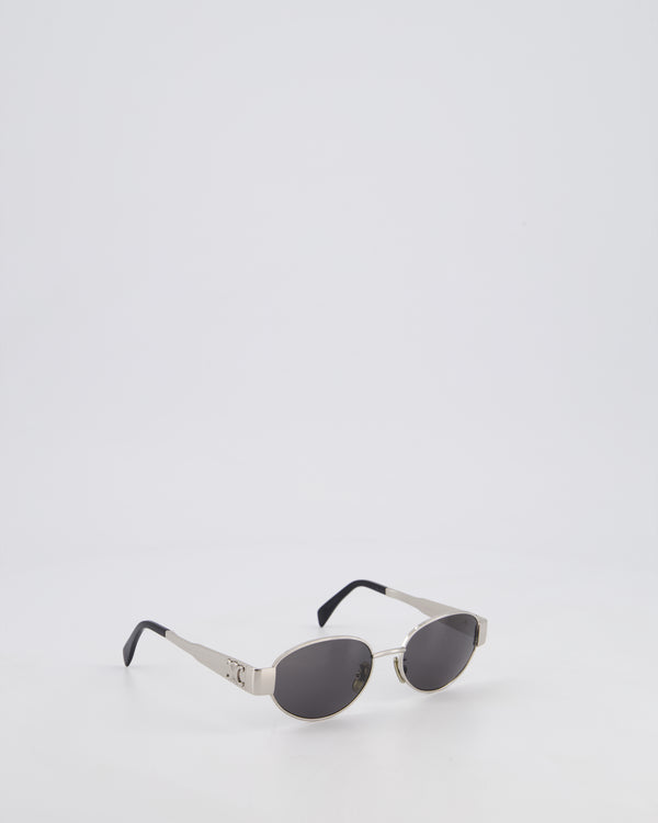 Céline Silver Triomphe Frame Metal Sunglasses RRP £470