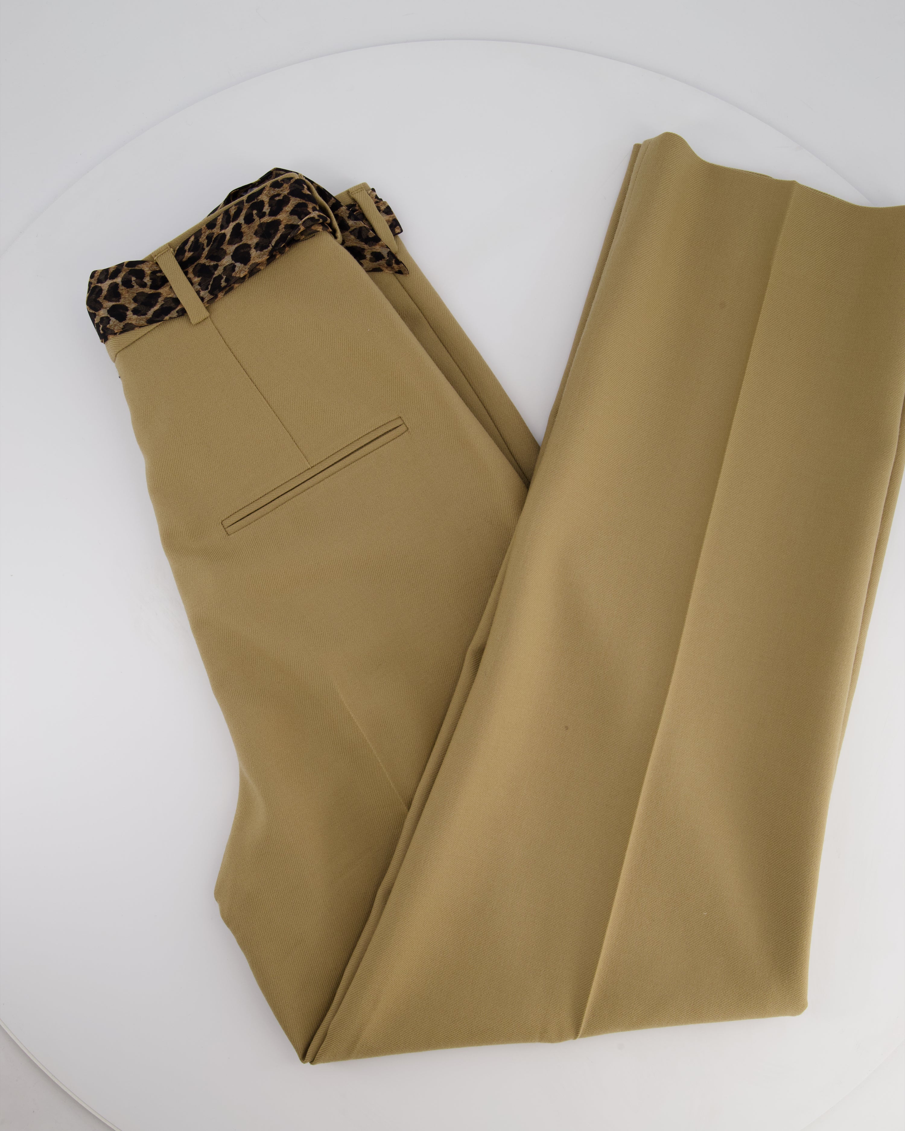 【関税&送料込】Saint Laurent Camel Cotton Pant Trousers Yves Saint Laurent Camel size L International in