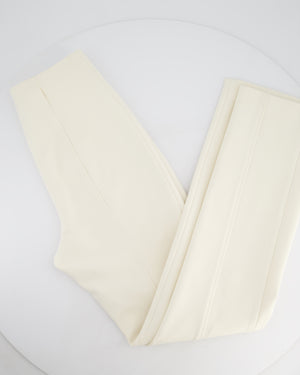 Hermès Cream Riding Trousers with Stitching Detail FR 34 (UK 6)