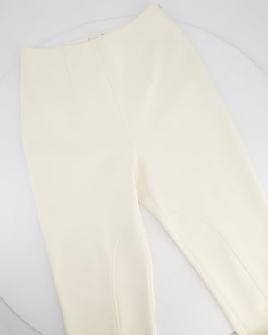 Hermès Cream Riding Trousers with Stitching Detail FR 34 (UK 6)