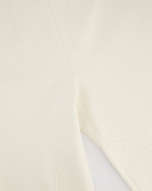 Hermès Cream Riding Trousers with Stitching Detail FR 34 (UK 6)