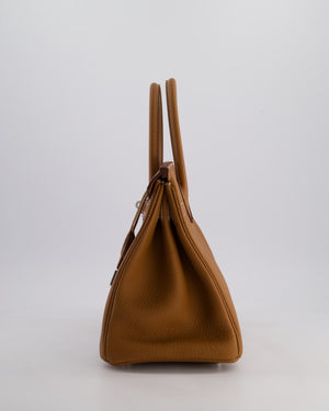 Hermès Birkin Bag 30cm Retourne in Gold Togo Leather with Palladium Hardware