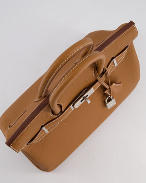 Hermès Birkin Bag 30cm Retourne in Gold Togo Leather with Palladium Hardware