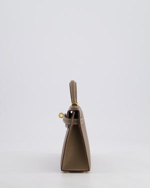 *HOT* Hermes Mini Kelly II 20cm in Etoupe Epsom Leather with Gold Hardware