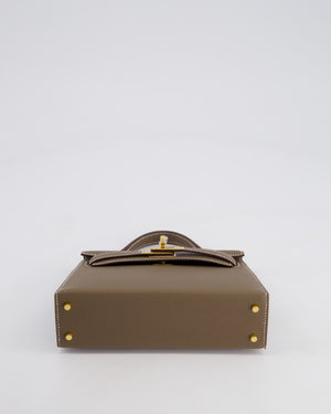 *HOT* Hermes Mini Kelly II 20cm in Etoupe Epsom Leather with Gold Hardware