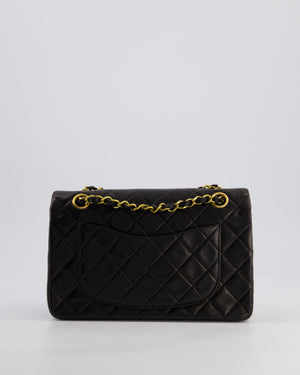 *STUNNING VINTAGE* Chanel Vintage Small Classic Double Flap Bag in Lambskin Leather with 24k Gold Hardware