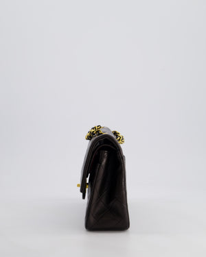 *STUNNING VINTAGE* Chanel Vintage Small Classic Double Flap Bag in Lambskin Leather with 24k Gold Hardware