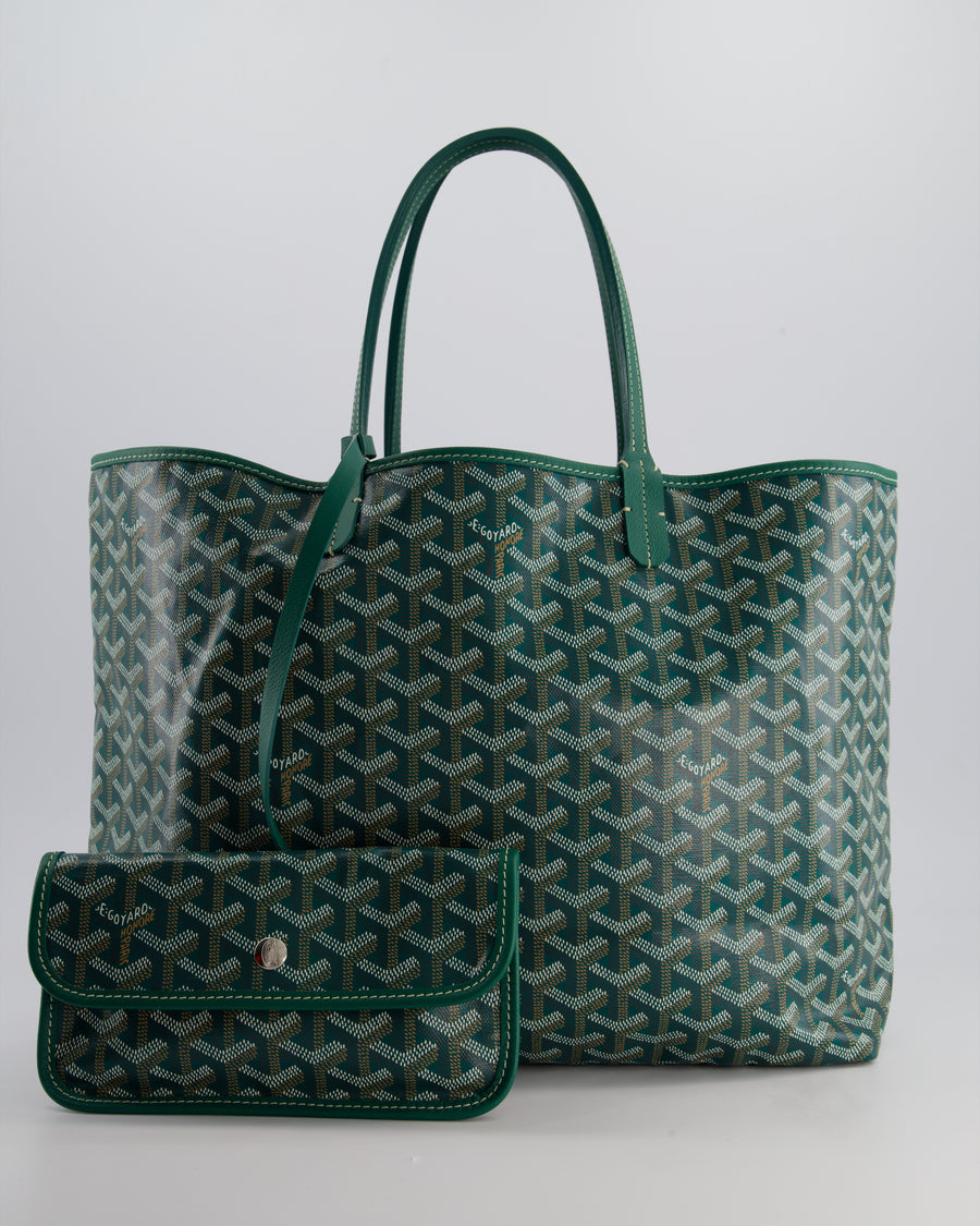 Goyard Green PM Saint Louis Tote Bag in Goyardine Canvas