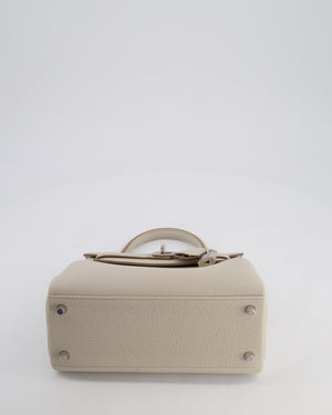 Hermès Kelly Retourne Bag 25cm in Beton Togo Leather with Palladium Hardware