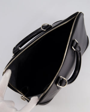 Louis Vuitton Alma PM Bag in Black Epi Leather with Silver Hardware