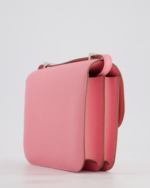 *HOT* Hermès Constance III Mini 18cm Miroir Bag in Rose Confetti Epsom Leather with Palladium Hardware