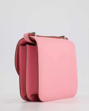 *HOT* Hermès Constance III Mini 18cm Miroir Bag in Rose Confetti Epsom Leather with Palladium Hardware