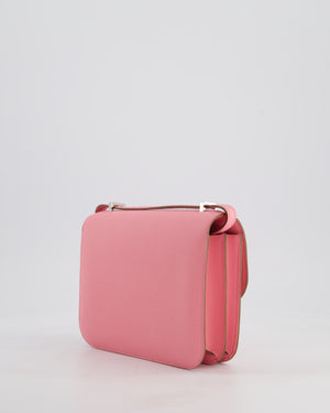 *HOT* Hermès Constance III Mini 18cm Miroir Bag in Rose Confetti Epsom Leather with Palladium Hardware