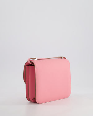 *HOT* Hermès Constance III Mini 18cm Miroir Bag in Rose Confetti Epsom Leather with Palladium Hardware