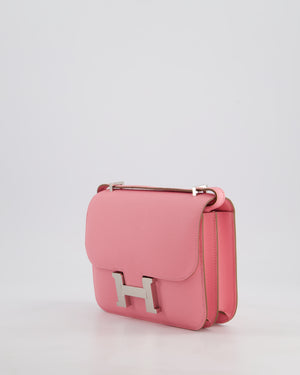 *HOT* Hermès Constance III Mini 18cm Miroir Bag in Rose Confetti Epsom Leather with Palladium Hardware