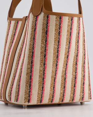 *RARE & HOT* Hermes Picotin 18cm Broderie Couverture in Ecru, Beige, Fauve, Rose Pop Noir & Gold Swift Leather with Palladium Hardware