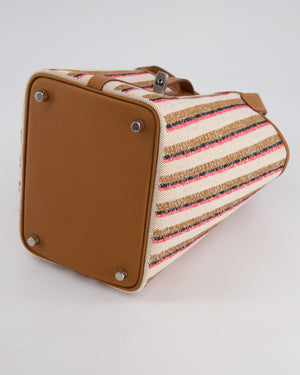*RARE & HOT* Hermes Picotin 18cm Broderie Couverture in Ecru, Beige, Fauve, Rose Pop Noir & Gold Swift Leather with Palladium Hardware