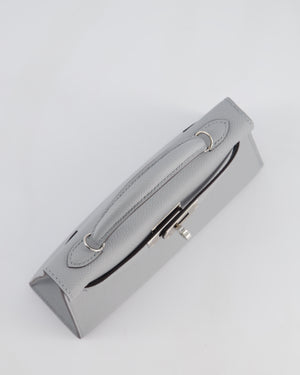 *HOT* Hermès Mini Kelly II 20cm Bag In Bleu Glacier Epsom Leather with Palladium Hardware