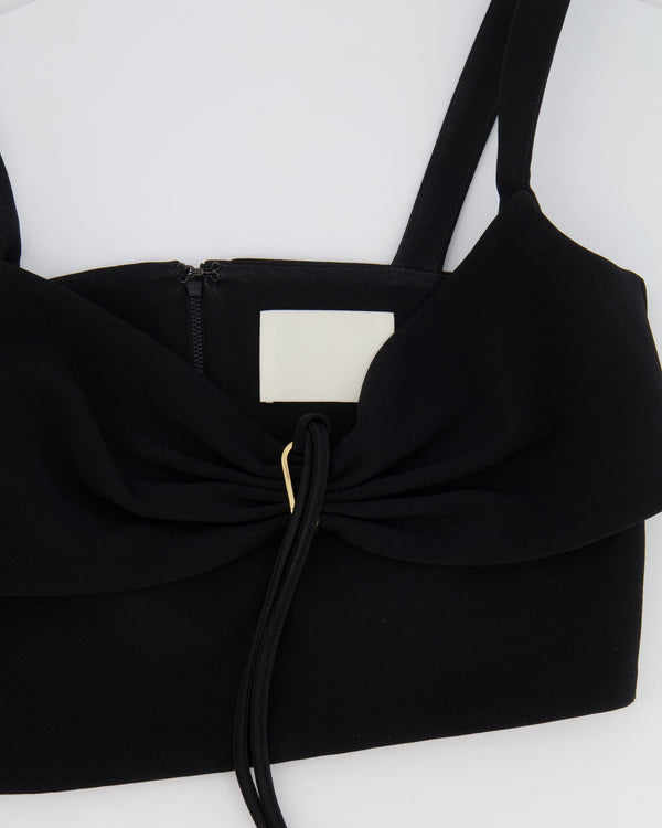 Dion Lee Black Top with Metal and Cut Out Details Size FR 36 (UK 8)