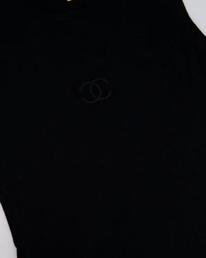 Chanel Black Velvet Top with Bow Detail Size FR 38 (UK 10)