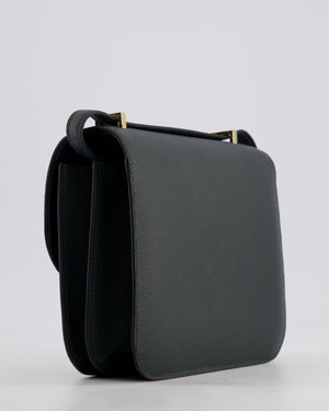 *HOT* Hermès Constance III Mini 18cm Miroir Bag in Vert Mangrove Epsom Leather with Permabrass Hardware