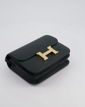 *HOT* Hermès Constance III Mini 18cm Miroir Bag in Vert Mangrove Epsom Leather with Permabrass Hardware