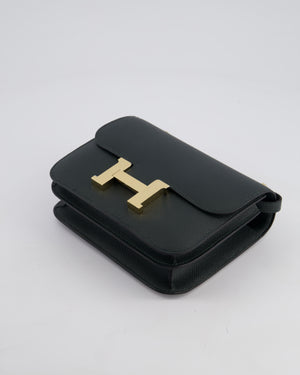 *HOT* Hermès Constance III Mini 18cm Miroir Bag in Vert Mangrove Epsom Leather with Permabrass Hardware